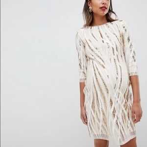 NWT 3/4 Sequin Maternity Cocktail Dress